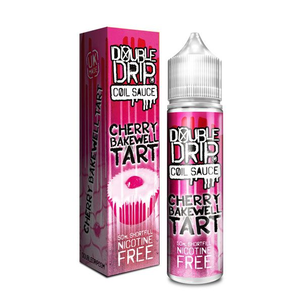 Cherry Bakewell Tart E-Liquid by Double Drip 50ml Shortfill Bottle - Vapable