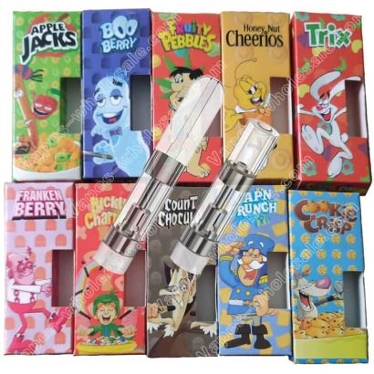 Cereal Carts THC Vape Cartridges CCELL M6T 1 Gram Pen with All Flavors Box Packaging - Vapes Wholesale